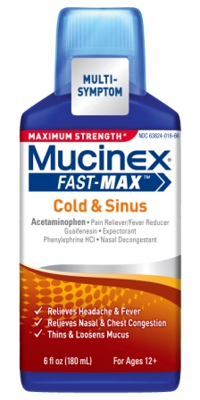 MUCINEX FASTMAX Cold  Sinus Liquid
